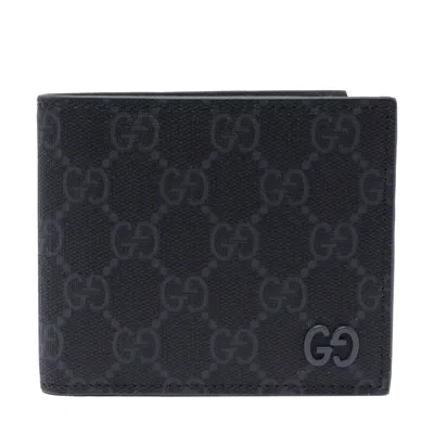 Gucci Men Gg Bi-fold Wallet In Black