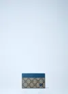 Gucci Men Gg Bi-fold Wallet In Blue