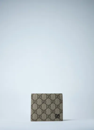 Gucci Men Gg Bi-fold Wallet In White