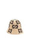 Gucci Gg Straw Cloche Hat In Multicolor