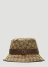 Gucci Gg Canvas Bucket Hat In Cream