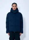 Gucci Men Gg Canvas Down Jacket In Blue