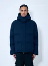 Gucci Men Gg Canvas Down Jacket In Blue