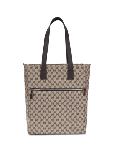 Gucci Men Gg Canvas Tote Bag