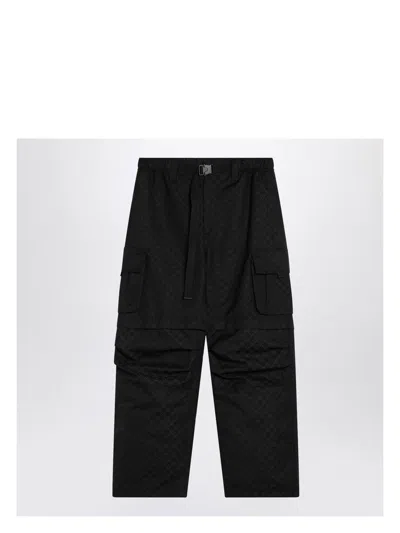 Gucci Men's Gg Cargo Trousers In Black