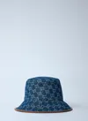 Gucci Men Gg Denim Bucket Hat In Blue