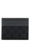 Gucci Leather-trimmed Gg Canvas Card Holder