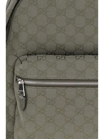 Gucci Men Gg Fabric Backpack