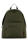 Gucci Men Medium Gg Backpack In Green