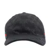 Gucci Men Gg Fabric Baseball Cap With Web In Brown