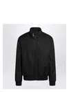 Gucci Mens Monogram-print Two-zip-pockets Relaxed-fit Woven-blend Jacket Black