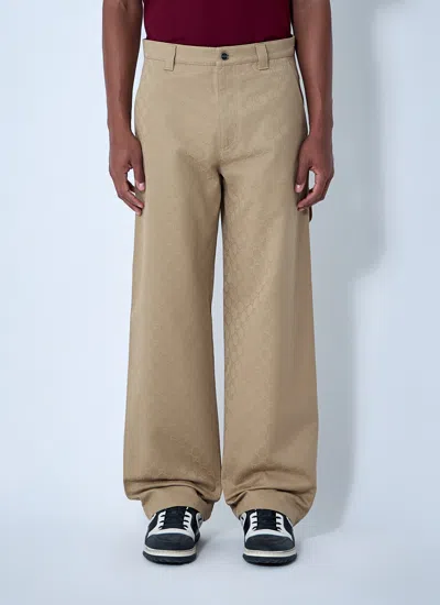 GUCCI GUCCI MEN GG GABARDINE PANTS