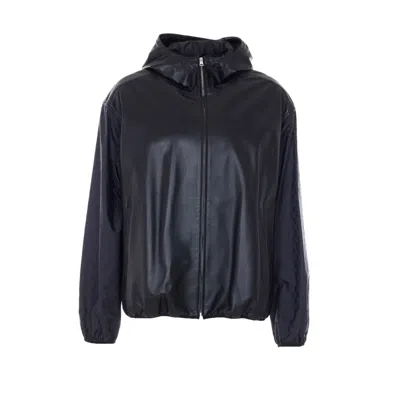 Gucci Men Gg Hooded Bomber In Black