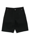 Gucci Button-fly Cotton Shorts In Black