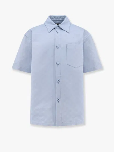 Gucci Men Gg Jacquard Oversize Cotton Shirt