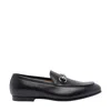 Gucci Men Gg Loafers With Clamp In Black