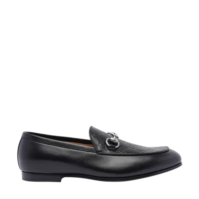 GUCCI GUCCI MEN GG LOAFERS WITH CLAMP