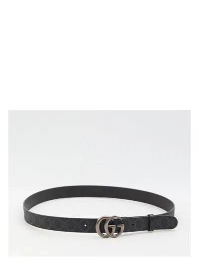 Gucci Men's Gg Marmont Belt In Black