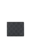 Gucci Gg Rubber-effect Bi-fold Wallet In Black