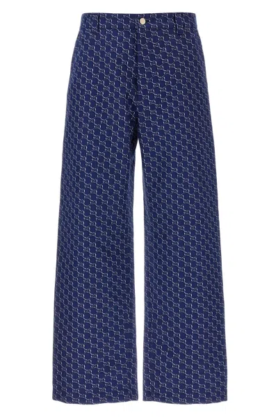 Gucci Men 'gg Shadow' Pants In Blue