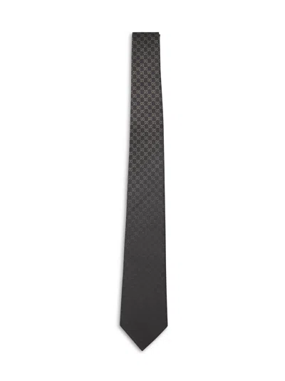Gucci Men Gg Silk Jacquard Tie In Black