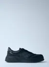 Gucci Chunky Sneakers Lace-up Perforated Panels In Black