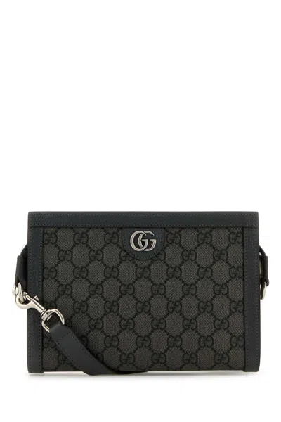Gucci Men Gg Supreme Fabric And Leather Ophidia Crossbody Bag In Multicolor