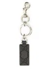 Gucci Men Gg Supreme Fabric Ophidia Keyring In Multicolor