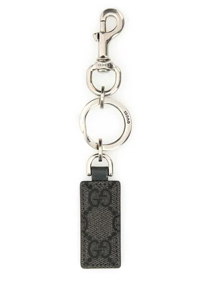 GUCCI GUCCI MEN GG SUPREME FABRIC OPHIDIA KEYRING