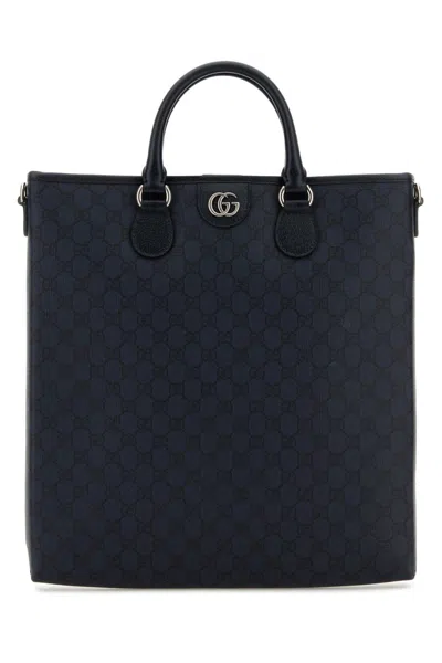 Gucci Men Gg Supreme Fabric Ophidia Shopping Bag In Multicolor