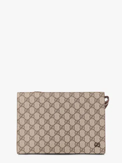 Gucci Men Gg Supreme Fabric Pouch In Multi