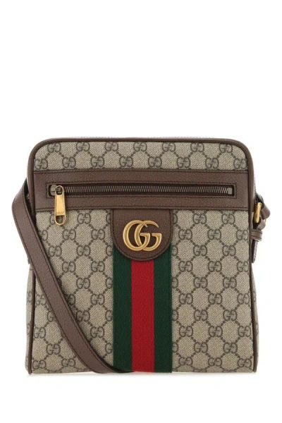 Gucci Men Gg Supreme Fabric Small Ophidia Crossbody Bag In Multicolor