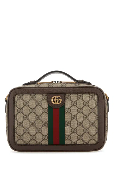 Gucci Men Gg Supreme Fabric Small Ophidia Handbag