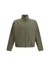 Gucci Mens Rusty Green Monogram-pattern Cotton-blend Blouson Jacket In Green