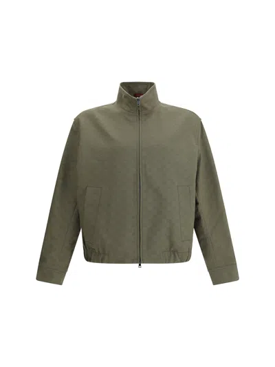 Gucci Gg Supreme Jacket In Green