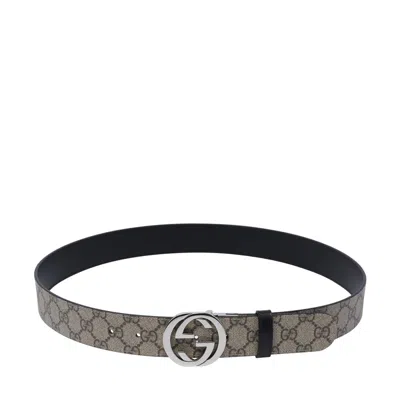 Gucci Men Gg Supreme Reversible  Belt