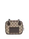 Gucci Men Gg Supreme Shoulder Bag In Brown