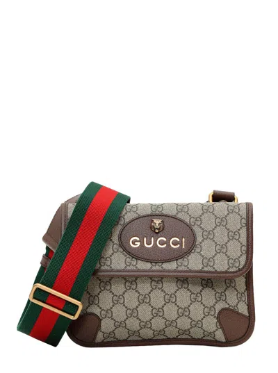 Gucci Men Gg Supreme Small Messenger Bag In Multi