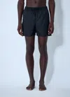 Gucci Interlocking G Stripe Swim Shorts In Black