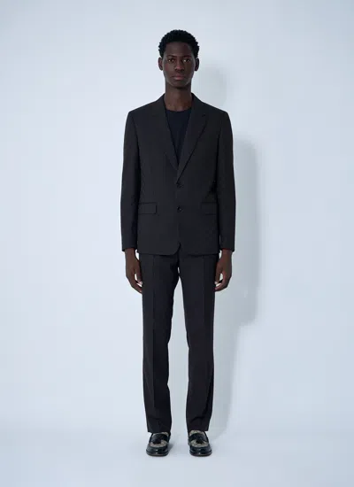 Gucci Men Gg Wool Jacquard Suit
