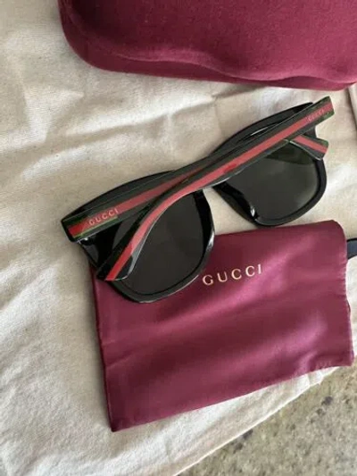 Pre-owned Gucci Men's Gg0057skn 56mm Sunglasses - One Size / Black