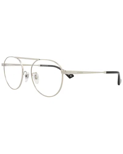Gucci Men's Gg0744o 53mm Optical Frames In Silver