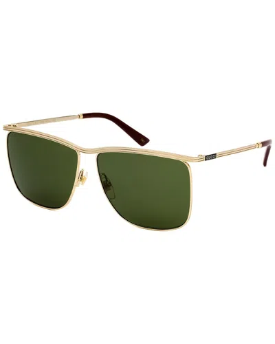 Gucci Men's Gg0821s 62mm Sunglasses In Gold