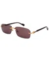 Gucci Eyewear Sunglasses In Gold