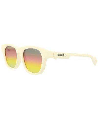 Gucci Men's Gg1238s 53mm Sunglasses In White
