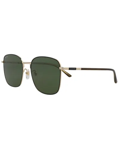 Gucci Men's Gg1350s 58mm Sunglasses In Gold