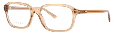 Gucci Men's Gg1446o Acetate Eyeglasses 56-18-145 In White