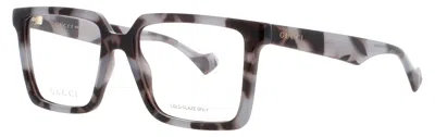 Gucci Men's Gg1540o Acetate Eyeglasses, 55-8-145 In 008 - Grey / Demo
