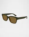 Gucci Gg1716s 004 In Shiny Solid Dark Green