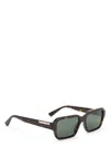 Gucci Bold Angular Frame Brown Acetate Sunglasses By  In Brown